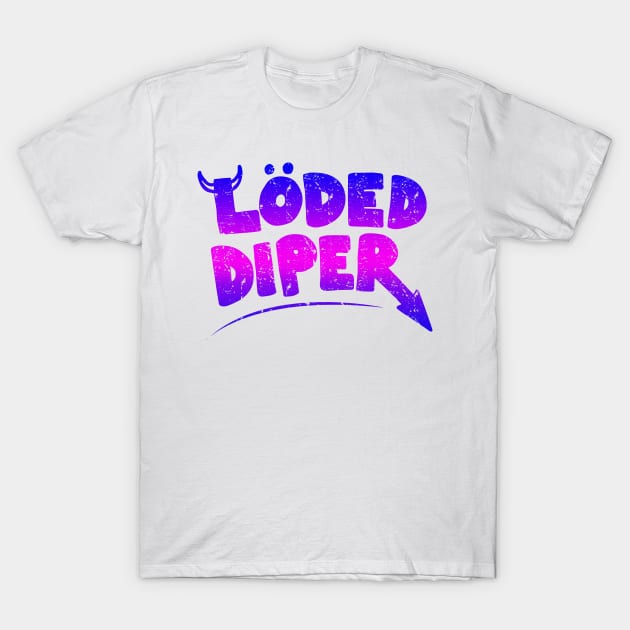 Retro Loded Diaper T-Shirt by RANS.STUDIO